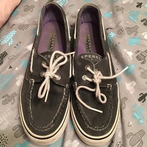 Black Canvas Sperry’s